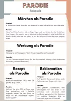 Vorschau - Arbeitsblätter - Parodie | Deutschunterricht | Sekundarstufe - Seite 2