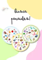 Vista previa - Tarjetas / Manipulativos - BUSCA PARAULES! EL JOC PER INICIAR-SE A L'ESCRIPTURA DE PARAULES - Portada