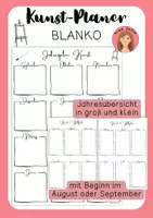 Vorschau - Lehrpläne/Lehrermaterial - Jahresplaner Kunst blanko - Deckblatt