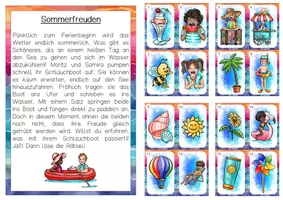 Vorschau - Arbeitsblätter - Lesespaziergang Sommer - Seite 1