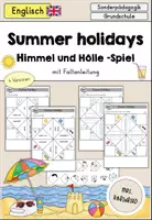 Vorschau - Arbeitsblätter - Summer holidays (Summer, Sommerferien) Himmel und Hölle Spiel - Englisch - Deckblatt