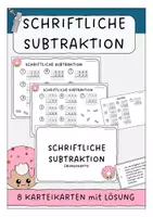 Vorschau - Arbeitsblätter - Materialpaket: Schriftliche Subtraktion - Seite 1