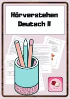 Vorschau - Arbeitsblätter - Hörverstehen Deutsch / Hörtext / Zuhören / Übungsaufgaben Quali - Deckblatt