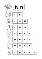 Vista previa - Manualidades / Dibujos para colorear - Recortables fonemas - página 1