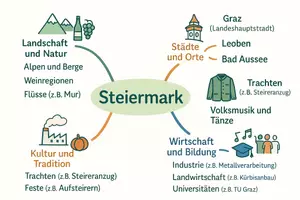 Vorschau - Arbeitsblätter - Lernposter + Arbeitsblätter zum Thema "Steiermark" + Lösung & MP3 + Mindmap + Infografik - Seite 3