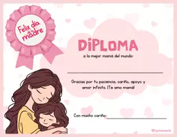 Vista previa - Hojas de trabajo - Diploma día de la madre - página 3