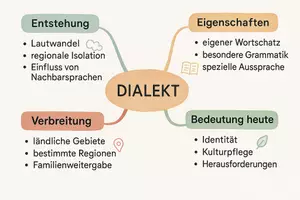 Vorschau - Arbeitsblätter - Lernposter + Arbeitsblatt "Dialekt" + Onlineübung & MP3 + Mindmap + Infografik - Seite 3
