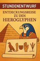 Vorschau - Arbeitsblätter - Entdeckungsreise zu den Hieroglyphen - Deckblatt