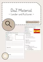 Vorschau - Arbeitsblätter - DaZ Material - Länder und Kulturen - Deckblatt
