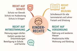 Vorschau - Arbeitsblätter - Lernposter + Arbeitsblätter zum Thema "Kinderrechte" + Lösung & MP3 + Mindmap + Infografik - Seite 3