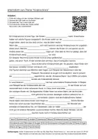 Vorschau - Arbeitsblätter - Arbeitsblätter zum Thema "Kinderschreck" (Lückentext, Hörverstehen) + Lösung & MP3 - Deckblatt