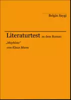 Vorschau - Arbeitsblätter - Literaturtest zu "Mephisto" von Klaus Mann - Deckblatt