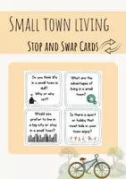 Vorschau - Aufgabenkarten - Stop and Swap Cards - small town living (18x) - Deckblatt