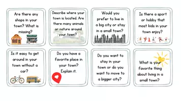 Vorschau - Aufgabenkarten - Stop and Swap Cards - small town living (18x) - Seite 2