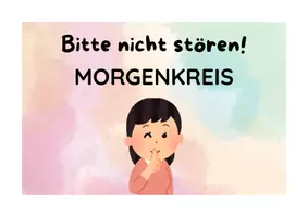 Vorschau - Poster - Bitte nicht stören (Kita) - Türschilder - Deckblatt