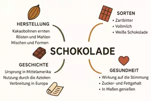 Vorschau - Arbeitsblätter - Lernplakat + Arbeitsblätter zum Thema "Schokolade" + Lösung & MP3 + Mindmap + Infografik - Seite 3
