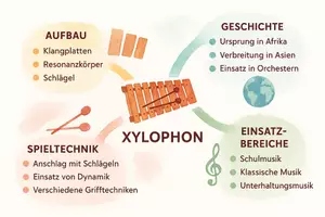 Vorschau - Arbeitsblätter - Lernposter + Arbeitsblätter zum Thema "Xylophon" + Lösung & MP3 + Mindmap + Infografiken - Seite 3