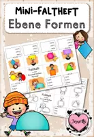 Vorschau - Arbeitsblätter - Geometrie: Ebene Formen (2D) - Faltheft - Deckblatt