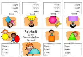 Vorschau - Arbeitsblätter - Geometrie: Ebene Formen (2D) - Faltheft - Seite 3