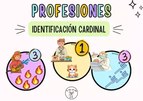 Vista previa - Tarjetas / Manipulativos - PROFESIONES IDENTIFICACIÓN CARDINAL - Portada