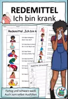 Vorschau - Arbeitsblätter - Wortschatzpaket "Ich bin krank" Beim Arzt - DaZ / DaF / Deutsch - Seite 1