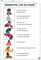 Vorschau - Arbeitsblätter - Wortschatzpaket "Ich bin krank" Beim Arzt - DaZ / DaF / Deutsch - Seite 2
