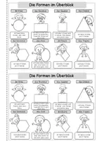 Vorschau - Arbeitsblätter - Geometrie: Ebene Formen, Symmetrie, Muster, Lagebeziehungen | Grundschule Klasse 1-2 | Miniheft - Seite 3