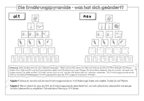 Vorschau - Arbeitsblätter - Geänderte Ernährungspyramide (Neu: Stand Sep.2024) - Seite 2
