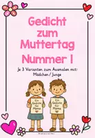 Vorschau - Arbeitsblätter - Gedichte zum Muttertag | Muttertagsgedichte - Seite 1