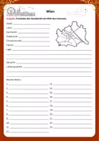 Vorschau - Arbeitsblätter - Wien_Steckbrief_Langform (Gymnasium/Mittelschule) - Deckblatt