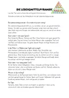 Vorschau - Arbeitsblätter - Informationstext und Arbeitsblatt zur Lebensmittelpyramide - Seite 1