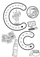 Vorschau - Arbeitsblätter - ABC Heft zum Nachspuren und Ausmalen - Seite 3