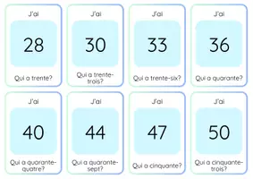 Vorschau - Spiele - J'ai..., qui a ...? - Les nombres de 10 à 100 - Seite 2