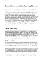 Vorschau - Text - Existenzialismus zum Erklären der Sprachphilosophie - Deckblatt