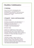 Vorschau - Arbeitsblätter - 📚 Komplettpaket Gedichtanalyse – Checklisten, Übungen, Spickzettel & Formulierungshilfen - Seite 2