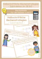 Vorschau - Poster - Halbschriftliche Subtraktion: Rechenstrategien im ZR 100 - Merkplakte - Deckblatt