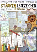 Vorschau - Arbeitsblätter - Meine Stärken – Lesezeichen zum Selbstgestalten - Deckblatt