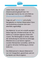Vorschau - Bildkarten - Danke Karten für den Unterricht - Seite 2