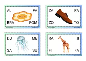 Vista previa - Tarjetas / Manipulativos - Sílaba intrusa - página 3