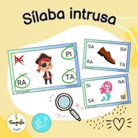 Vista previa - Tarjetas / Manipulativos - Sílaba intrusa - Portada