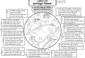 Vorschau - Arbeitsblätter - WIMMELLESEN spritziger Sommer 5-fach differenziert - Seite 3