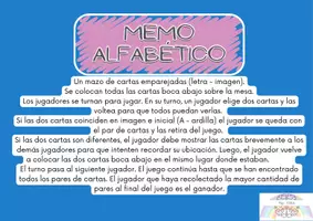 Vista previa - Tarjetas / Manipulativos - Juego de la MEMORIA LETRA-IMAGEN - página 1