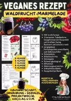 Vorschau - Unterrichtsreihen - Rezept: Waldfrucht-Marmelade | Hauswirtschaft & Ernährung | Klasse 5–9 - Deckblatt