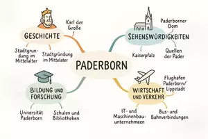 Vorschau - Arbeitsblätter - AB mit Fragen zum Thema "Paderborn" + Lösungsblatt + Mindmap + Infografik - Seite 2
