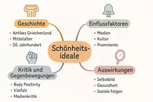 Vorschau - Arbeitsblätter - Arbeitsblatt "Schönheitsideale und ihre Folgen" + interaktive Lösung & MP3 + Mindmap + Infografik - Seite 3