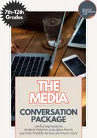 Vorschau - Arbeitsblätter - The Media- Middle/High School Conversation Package - Deckblatt