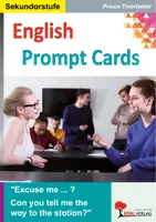Vorschau - Arbeitsblätter - English Prompt Cards – Kommunikation auf Englisch trainieren | Englisch, Sekundarstufe I+II, Klasse 6–13 | Dialoge, Alltagskommunikation, Prüfungsvorbereitung, Sprachkompetenz, Lösungen - Deckblatt
