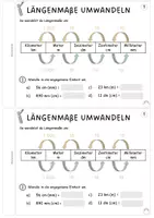 Vorschau - Arbeitsblätter - Längenmaße umwandeln - Arbeitsheft mit Lösungen - Seite 2