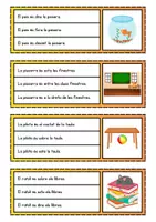 Vista previa - Hojas de trabajo - LECTURA DE FRASES PER TREBALLAR LES POSICIONS - página 3