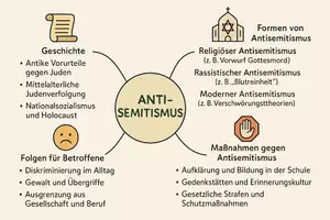 Vorschau - Arbeitsblätter - AB mit Fragen zum Thema "Antisemitismus" + Lösungsblatt + Mindmap + Infografiken - Seite 2